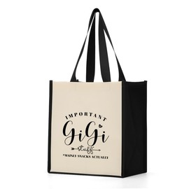 Grandma Gifts Gigi Gifts Waterproof Tote Bag Humor Reusable Grocery Bags Beach Bag Handbags Grandma Birthday Gifts Christmas Mothers Day Appreciation Grandmothers Day Gifts for Grandma Women Granny