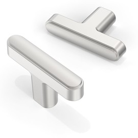 Asimerdeco 10 Pack Brushed Satin Nickel Cabinet Knobs Single Hole Cabinet Pulls Round Kitchen Cabinet Knobs Drawer Knobs Dresser Knobs