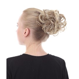 HPO Adult Women's Easy-Wear Curly Dirty Synthetic Blonde Twister Wig, Perfect for Cosplay