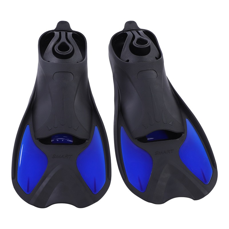 Men Women Swim Foot Fins Swimming Diving Open Heel Adjustable