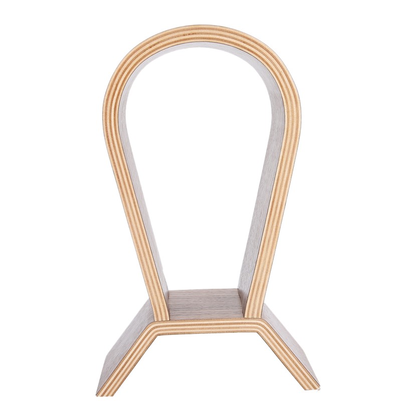 Headphone Holder Bluetooth Headset Integrated Curved Display Stand Storage AccessoryWood