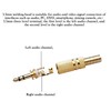 3.5mm Headphone Connector Welded Head Dual Channel Audio Speaker Plug