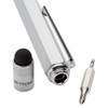 Twist-action Metal 5-in1 Ballpoint Pen and Stylus with 3" Ruler,