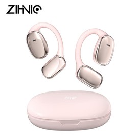 ZIHNIC S11 Open Ear Headphones With Charging Case, Comfort Wireless Earbuds,Bluetooth V5.4 Earphones,HIFI Quality,Blue Audio Electronic Earbuds - Color: Pink