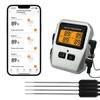 Inalámbrico Termómetro Carne, Termómetro Digital Cocina con 4 Sondas,Meat Thermometer