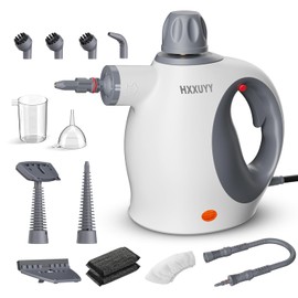 Multi-Surface Handheld Pressurized Steam Cleaner with 13 PCS Accessory ，Portable Steamer for Cleaning, Multipurpose Steam Cleaner for Home/Car/Bathroom/Grease/Upholstery/Floor/Grout and More (White)