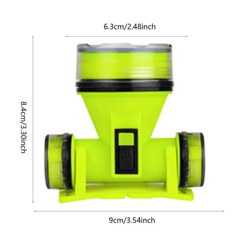 Unbranded Portable Rechargeable LED Diving Headlight Headlamp 500M Underwater Lighting