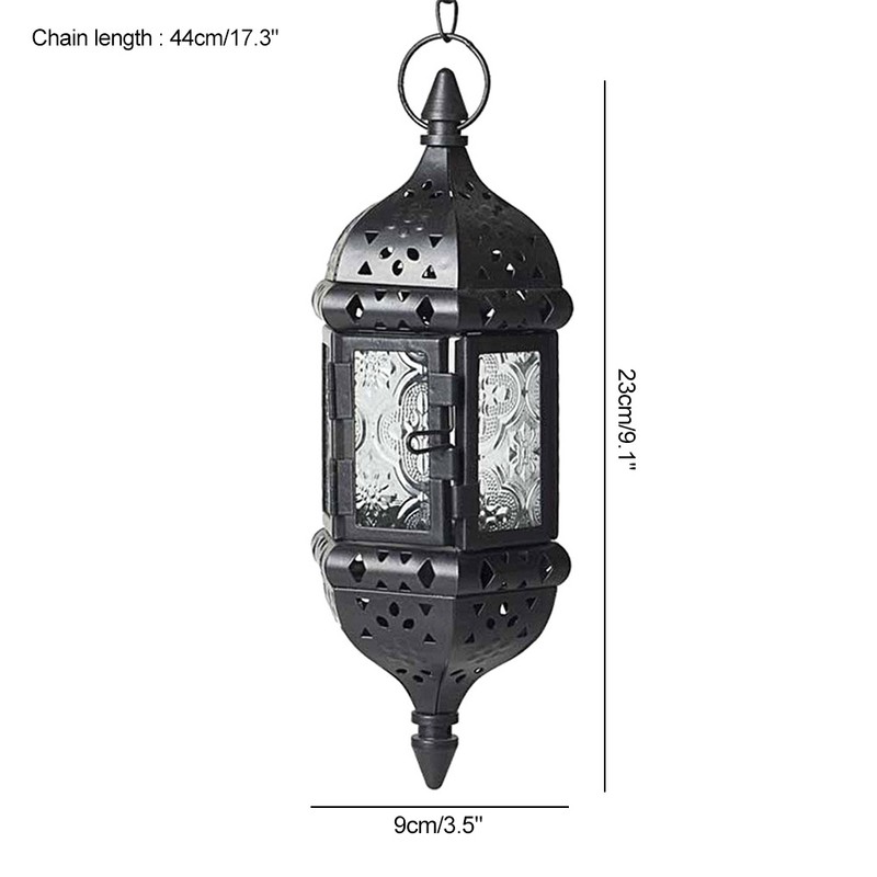 Hanging Candle Lantern Moroccan Chandelier Retro Candle Holder Moroccan Vintage