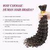 Human Braiding Hair Deep Wave Bulk Human Hair for Braiding