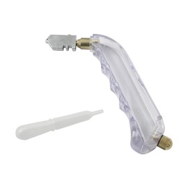 Aracombie Pistol Grip Glass Cutter Stained Glass Cutter， Glass Cutting Tool with Oil Dropper for Glass, Mirror, Tile