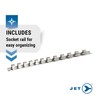 JET Metric Socket Set - 3/8" Drive 12 Point Sockets