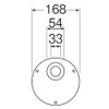 SANEI PH63-8 Sink Parts, Drain Plate, Hole Sealing for Sinks
