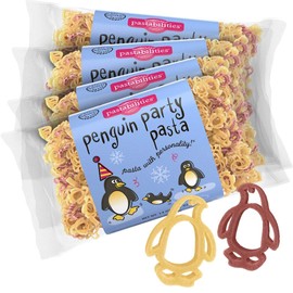 Pastabilities Fun Shaped Pasta for Kids - Penguin Party - Penguin Animal and Holiday Theme, Non-GMO Natural Wheat and Vegetable Pasta, All-Natural, Kosher Certified, Made in the USA, (4 Pack, 14 Oz)