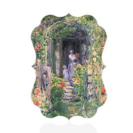 Fastasticdeals Vertical Home Decor Wall Sign Isles of Shoals Garden Painting Art Picture Frame Benelux Shape 12x18Inches