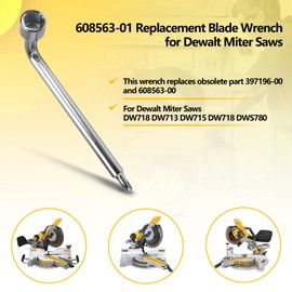 608563-01 Blade Wrench Replacement for Dewalt Miter Saws DWS780 DW706 DW708 DW712 DW713 DW715 DW716 DW717 DW718 Parts for Dewalt Miter Saw Tool