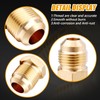 LSTOPGO 3 Pack Brass Flared Plug 5/8 Inch Tube OD