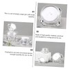 Healvian 12pcs Diamond Shape Portable Cream Jars Cosmetic Dispenser for