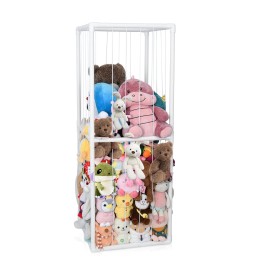 NewHome Toys Shelf Storage PVC Plush Plush Stuffed Animal Holder Kids Storage Toy Cage