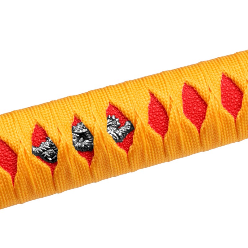 JDMBESTBOY Samurai Sword Orange Red Shift Knob Shifter Alloy Katana