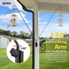 iBorn Wall Mount Deck Hook, 40" Squirrel Proof Bird Feeder