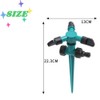 Goxfaca Garden Sprinklers, 2pcs Automatic 360° Rotating Lawn Sprinkler, Large