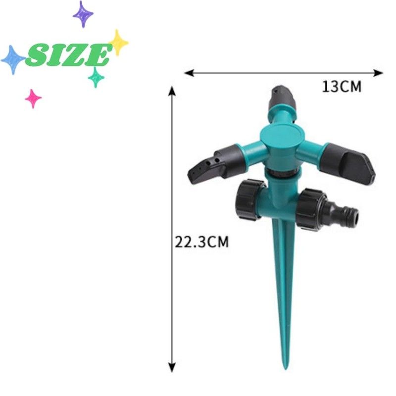 Goxfaca Garden Sprinklers, 2pcs Automatic 360° Rotating Lawn Sprinkler, Large