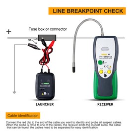 Acouto Short Open Repair Tester Tool DY25 Automotive Short Open Circuit Finder Cable Wire Tracer Detector for Car Vehicle Diagnostic Repair
