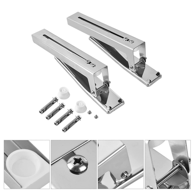 Microwave Oven Shelf, 2Pcs Kitchen Stainless Steel Microwave Oven Bracket