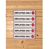 Employees Only - Stop Label Set - Pack of 5