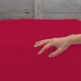 Imperial Rooms Brushed Microfibre Superking Fitted Sheet 25 CM Easy Care Soft Fade Resistant Breathable Bed Sheets (Red)