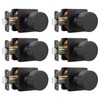 goldenwarm Matte Black Closet Door Knobs, Passage Door Knobs Interior