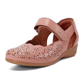 Cobb Hill Women's Rully Mary Jane Flat, Dusty Rose Leather, 8.5 Wide