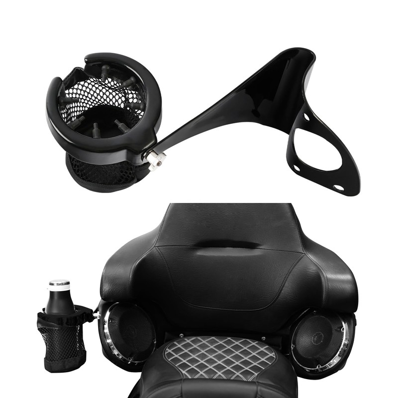 Passenger Drink Cup Holder for Motorcycle Harley Touring Electra Glide