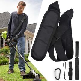 Reliable Shoulder Strap with Non Slip Shaft Clamp Design, Trimmer Strap for Weed Eater Strap Compatible with String Trimmers and Leaf Blower, Shoulder Strap for Weed Trimmer