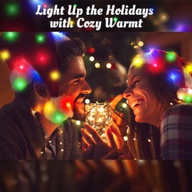 BOSONER Lighting Christmas Hats Santa Hat Xmas Hat Holiday for Adults Velvet Comfort Christmas Party Hat Thicken -Christmas Gifts New Year Festive Holiday Gifts for Men Wowen