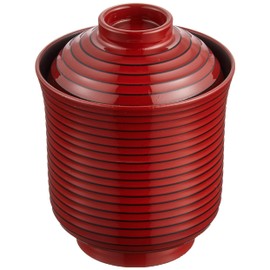 Bowl: Fukui Craft Chopstick Wash Bowl Lacquer Red Diameter 3.0 x H 3.8 inches (7.7 x 9.7 cm) 220cc 3-185-5 Red