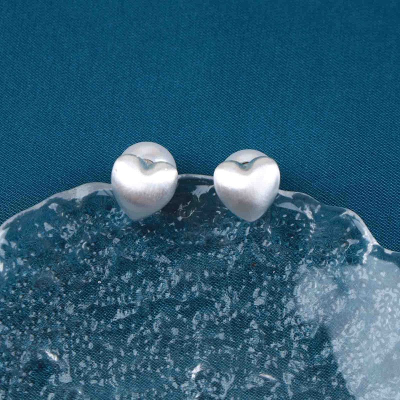 Iaceble Boho Heart Ear Jacket Earrings Pearl Bead Stud Earrings