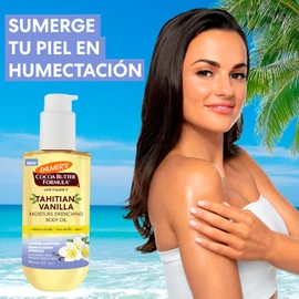 Palmer's Cocoa Butter Formula Tahitian Vanilla Body Oil, Aceite Hidratante con Manteca de Karité y Vitamina E para una Piel Más Suave, Humectación 72 Horas, Dermatológicamente Probado, 192ml