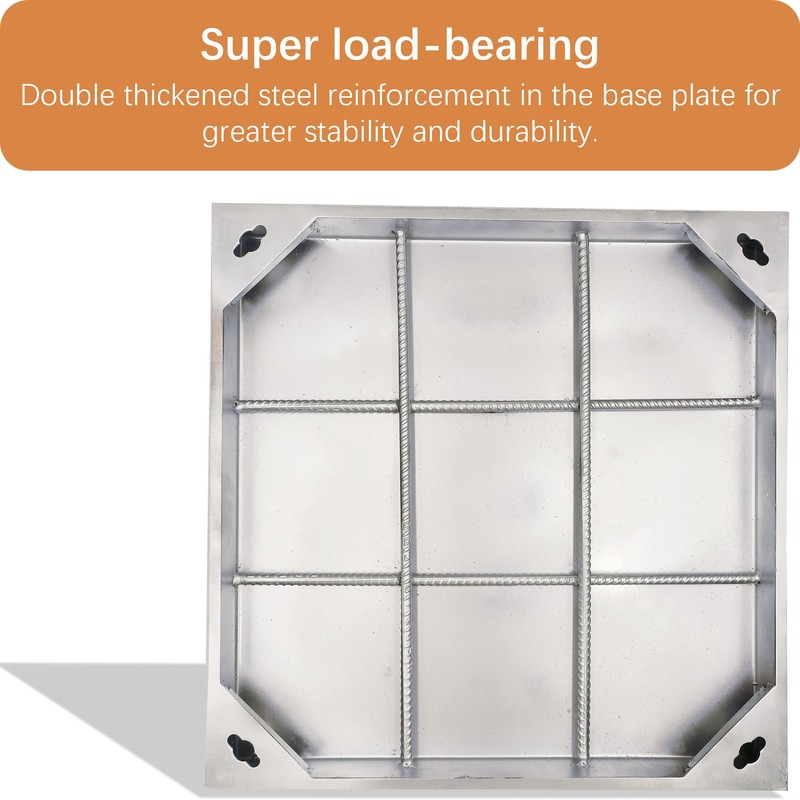 DuuMuut Stainless Steel Manhole Cover and Frame 20x20, B Class
