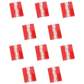 DGZZI 10PCS 45x35mm Acrylic Transparent Double Side Adhesive Hinge Plastic Piano Hinge DIY Display Stand Folding Hinge Suitable for Small Cabinet Drawer Jewellery Box DIY Craft