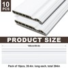 Briwooody 10 Pcs 39.4in x 3.5in Wall Baseboard Molding Trim
