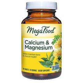 Megafood Calcium Magnesium 45-day supply, 90 pieces, 1 piece / 메가푸드 칼슘 마그네슘 45일분, 90개, 1개