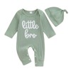 Edhomenn Baby Boys Outfits Long Sleeve Crew Neck Letters Print