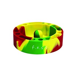 F.e.s.s. FESS Silicone Premium Ashtray w/Glass Friendly Tapping Center Unbreakable Shatter (Mixed)