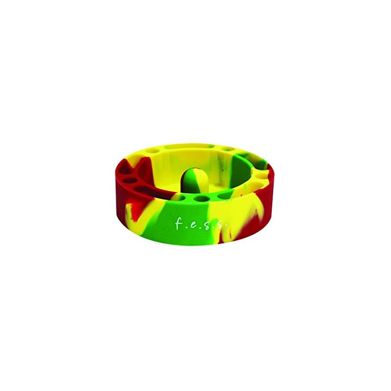 F.e.s.s. FESS Silicone Premium Ashtray w/Glass Friendly Tapping Center Unbreakable
