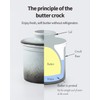 HOME DECOR Ceramic Butter Crock, French Butter Crock for Counter,