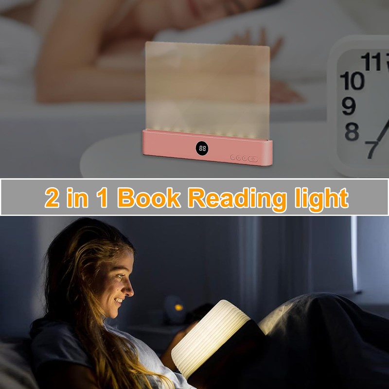 Book Light, Rechargeable Reading Lights for Books in Bed -