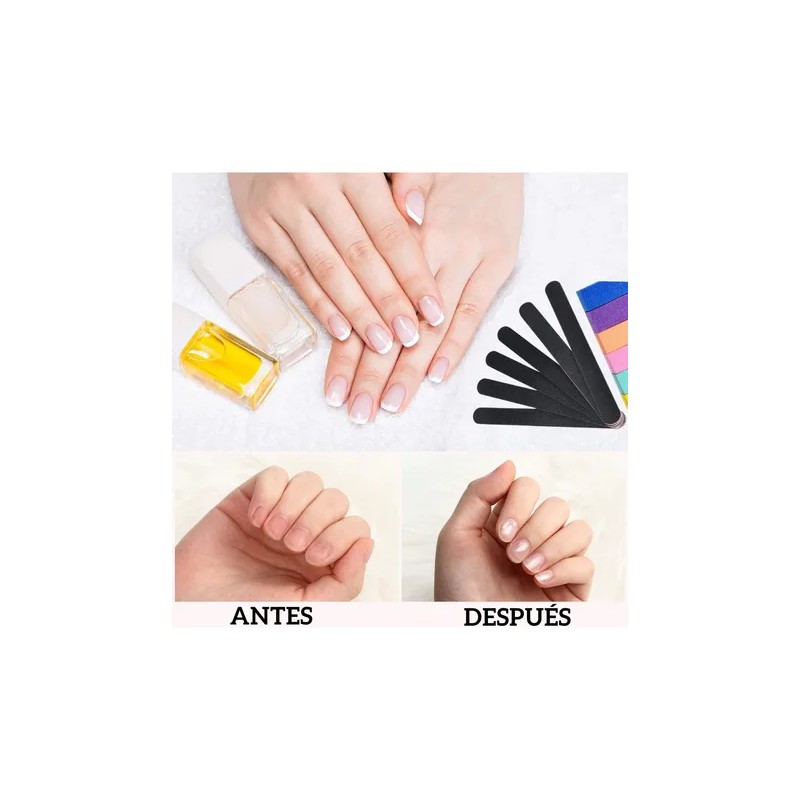 13 Limas Para Uñas Manicure Sponge Y Pulidores Profesionales