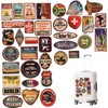36pcs pegatinas de sello vintage de vinilo pegatinas de viaje