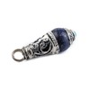 TheBeadChest Lapis Silver Capped Locket Pendant (28x10mm)